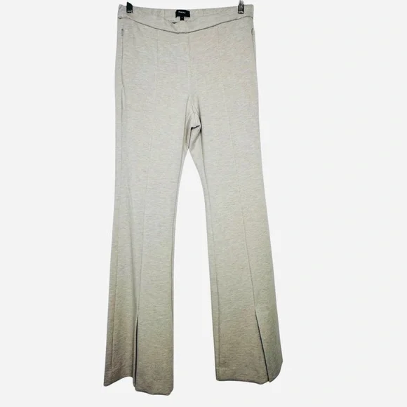 Theory Cream Boot-Cut Knit Pants - Picture 4 of 12